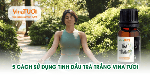 5 cách sử dụng tinh dầu trà trắng Vina Tươi