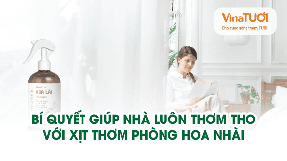 Bí quyết giúp nhà luôn thơm tho với xịt thơm phòng hoa nhài