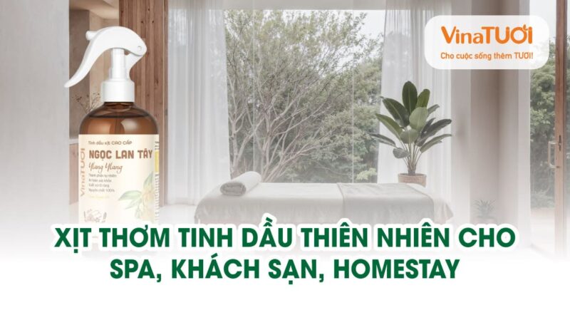 Xịt thơm tinh dầu thiên nhiên cho Spa, Khách Sạn, Homestay