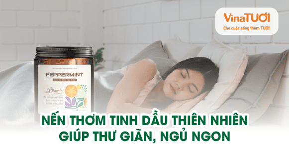 Nến thơm tinh dầu thiên nhiên giúp thư giãn, ngủ ngon