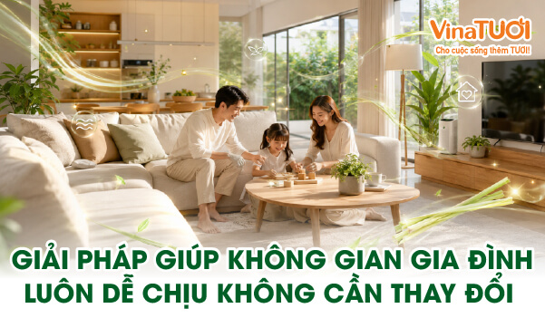 Giải pháp giúp không gian gia đình luôn dễ chịu và thơm mát