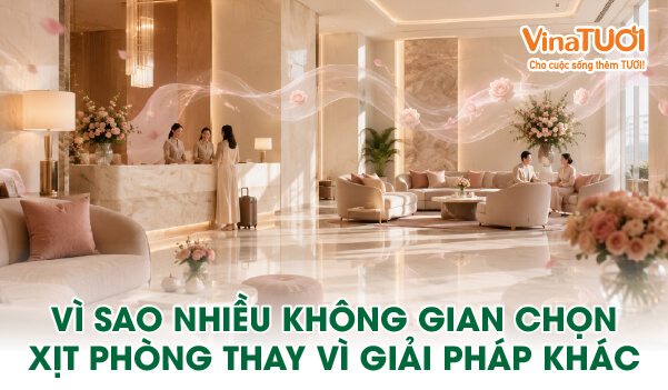 Vì sao nhiều không gian cao cấp lựa chọn xịt phòng tạo hương
